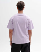 Purple T-Shirt - Green, you unite with the earth, a palm tree that lights the sky