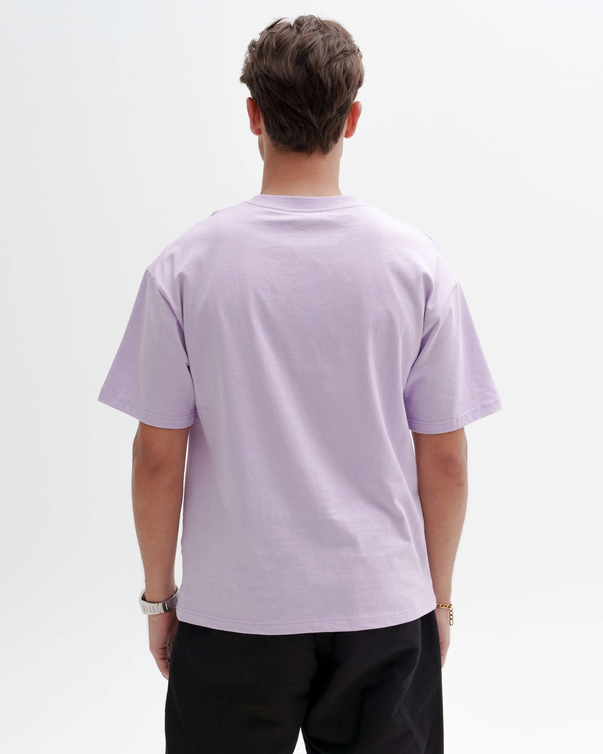 Purple T-Shirt - Green, you unite with the earth, a palm tree that lights the sky
