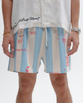 Blue and White striped Short - You are waves of humanity, of stone, of universes