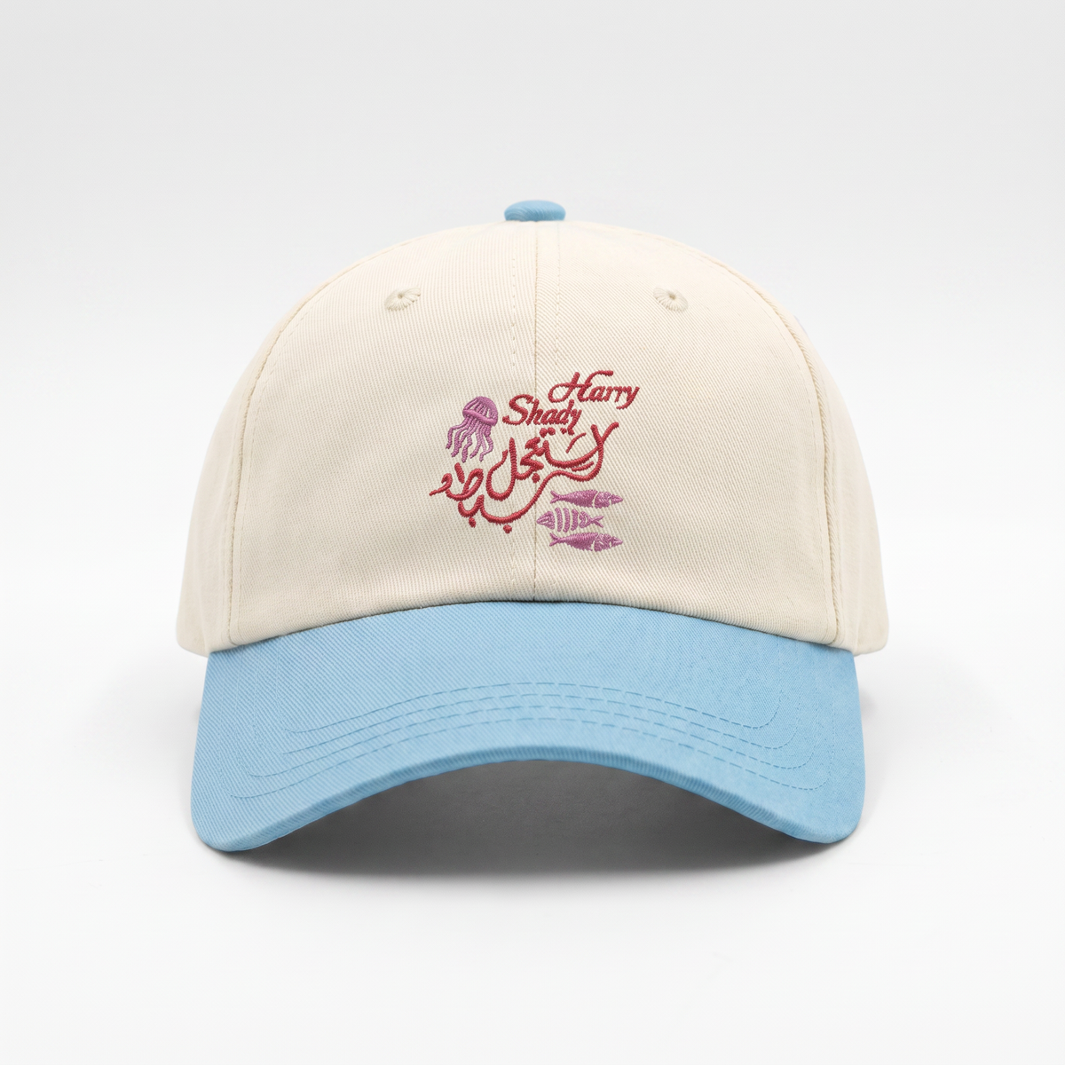 Hurry Slowly Off-white and Blue cap