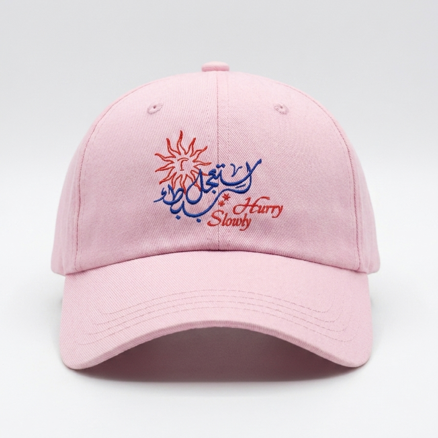 Hurry Slowly Pink cap
