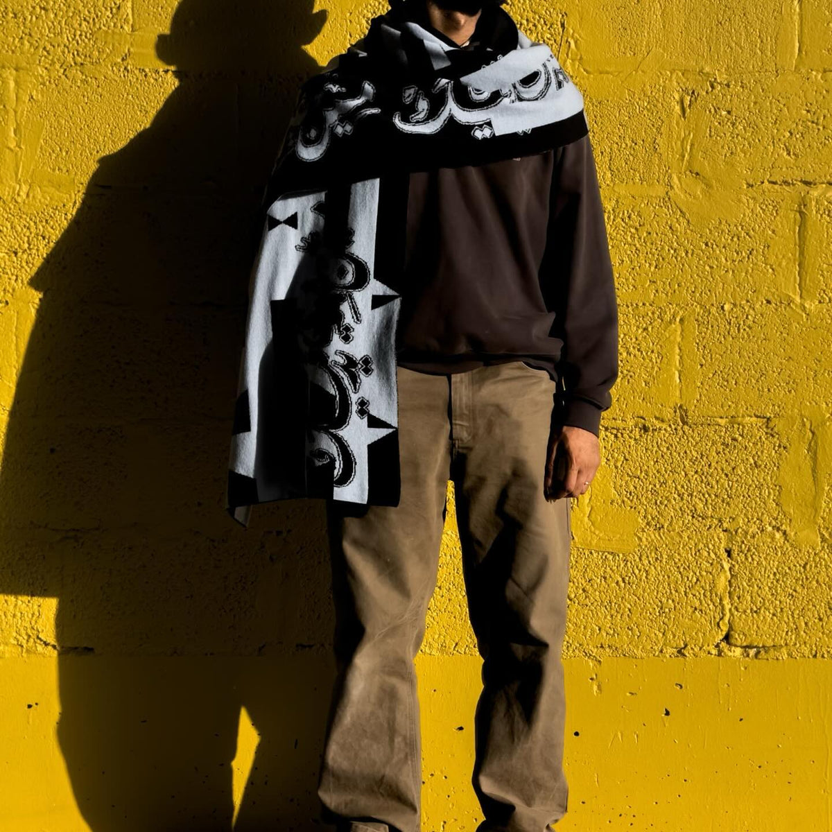 Black and Gray scarf - Who else but me could keep you warm