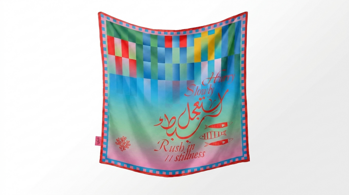 Hurry Slowly Colored scarf