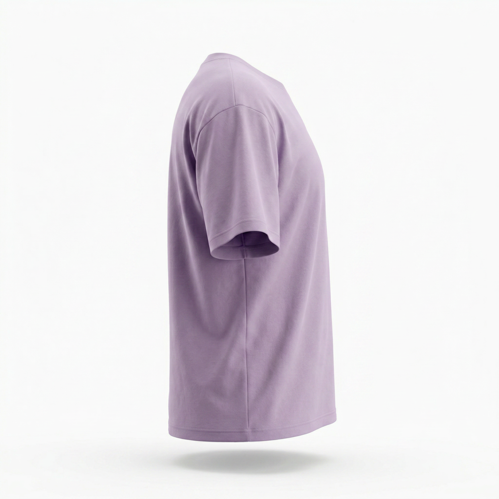 Purple T-Shirt - Green, you unite with the earth, a palm tree that lights the sky